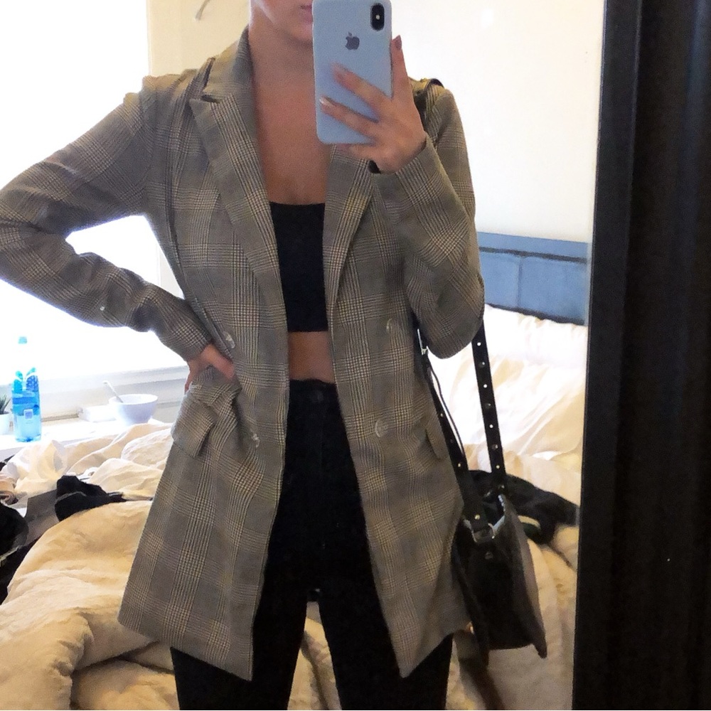 Dynamite Check Blazer, Size XS